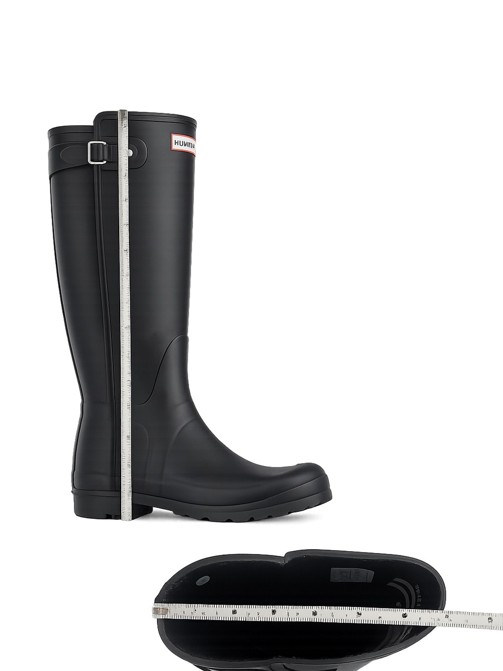 Hunter Original Tall Matte Black Rain Boots Women’s Size 9 - Picture 4 of 5